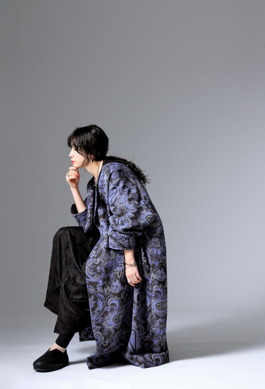 【Y】レオナール　大きめ　ペイズリー柄ウールコート Y】レオナール 大きめ ペイズリー柄ウールコート 2025年最新】Yahoo