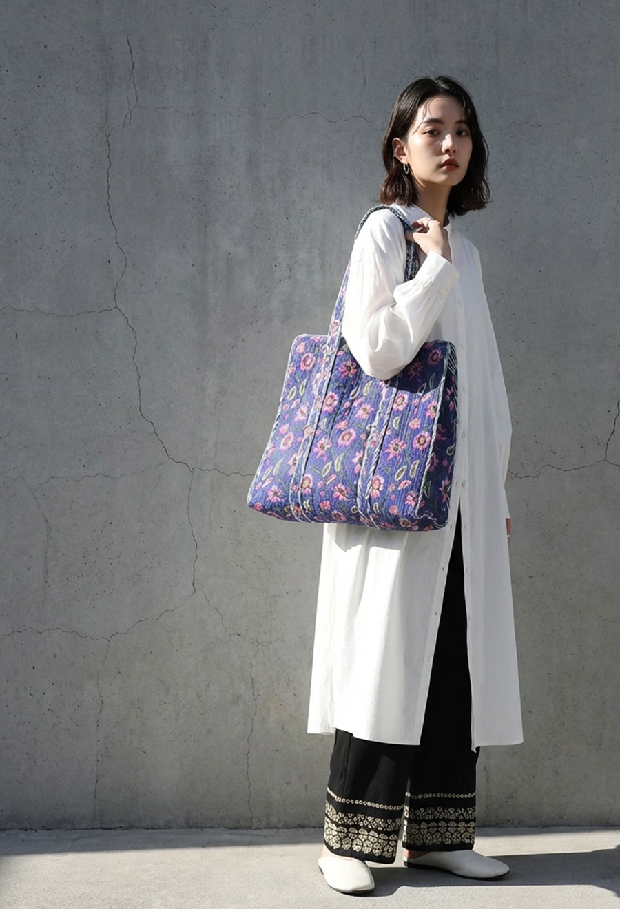 花柄 キルティング トートバッグ レディース バッグ 送料無料・メール