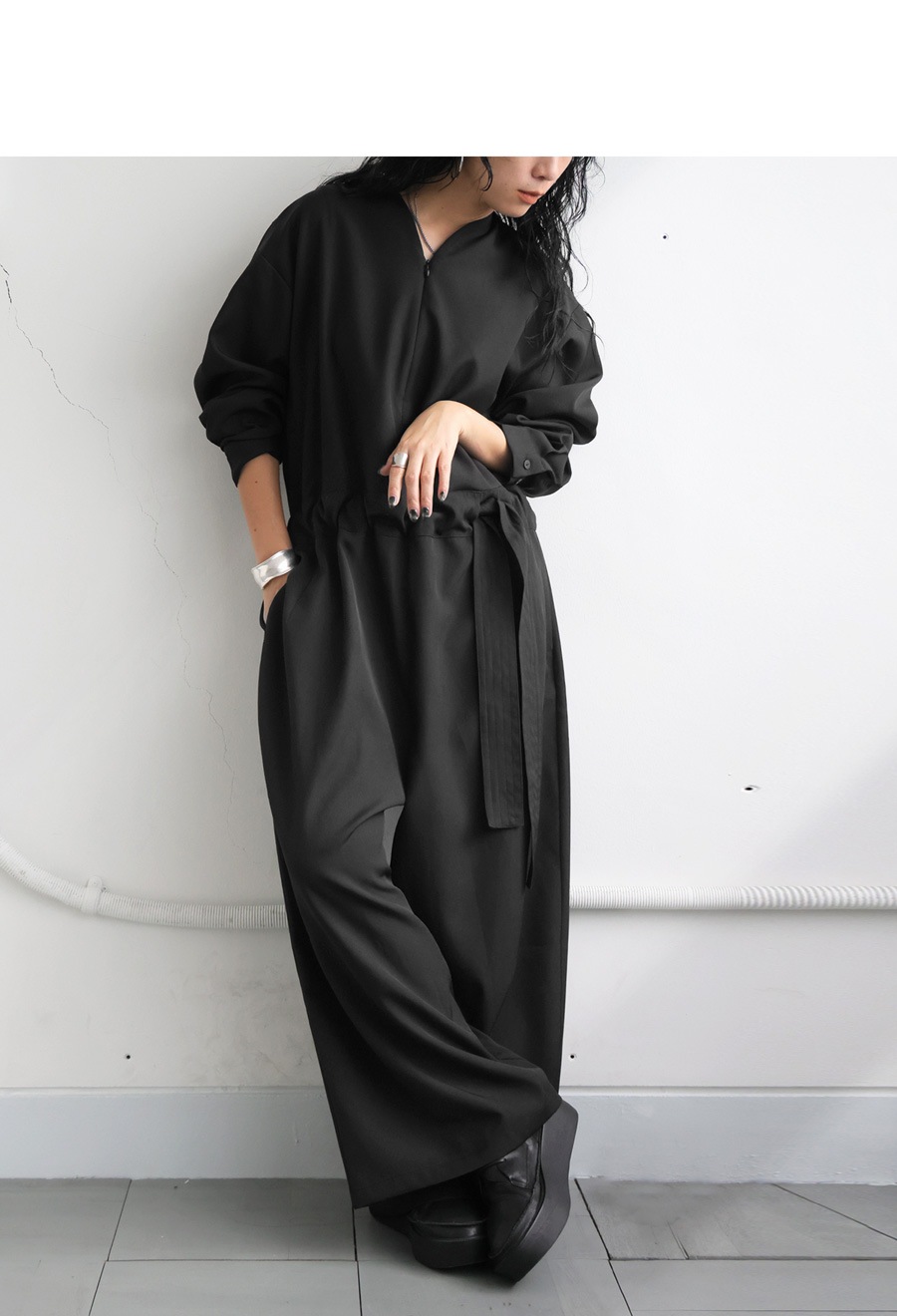 ベルトデザイン オールインワン レディース ボトムス 送料無料・メール