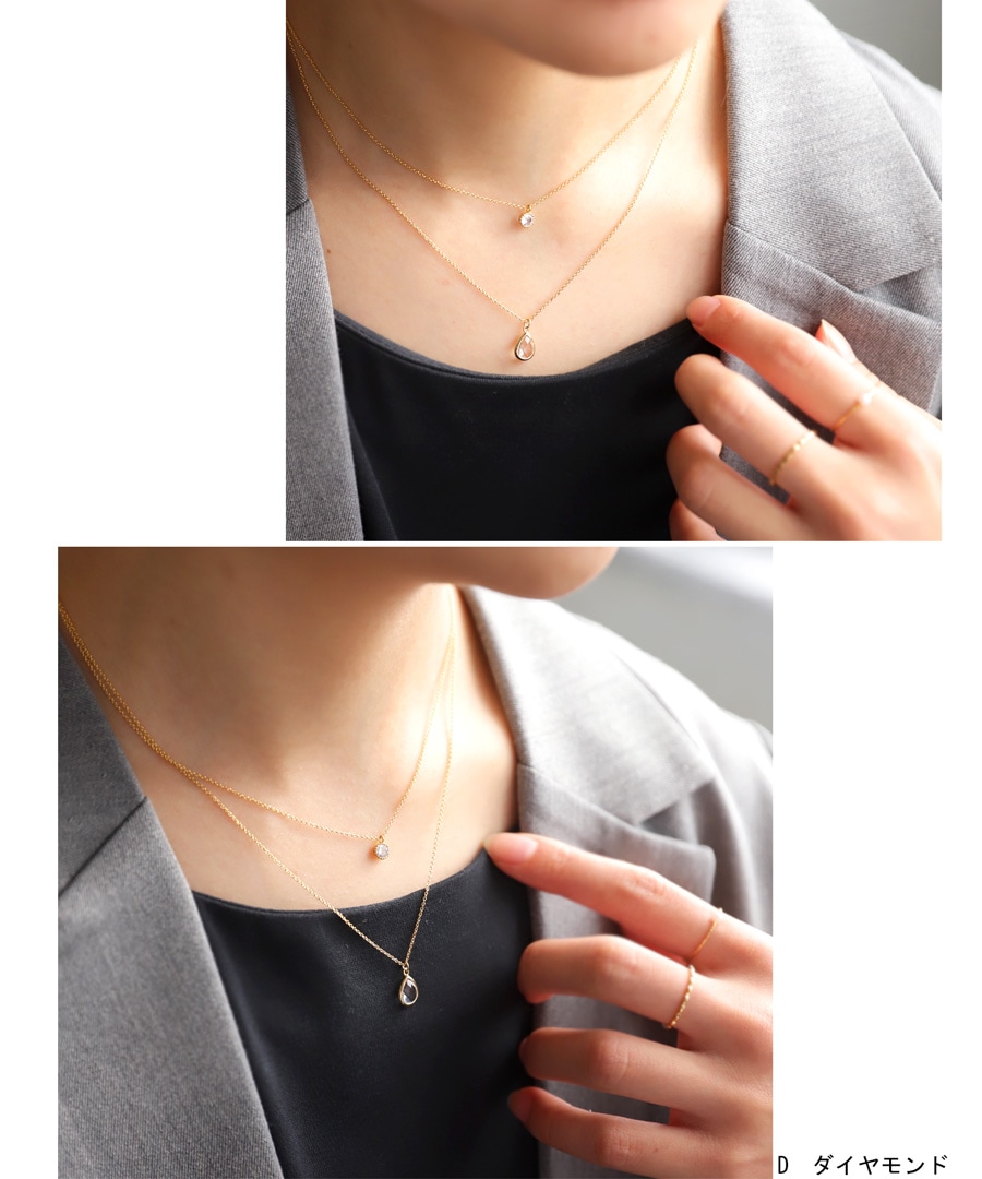 アクセ送料無料 誕生石ネックレス ネックレス レディース・(80)メール