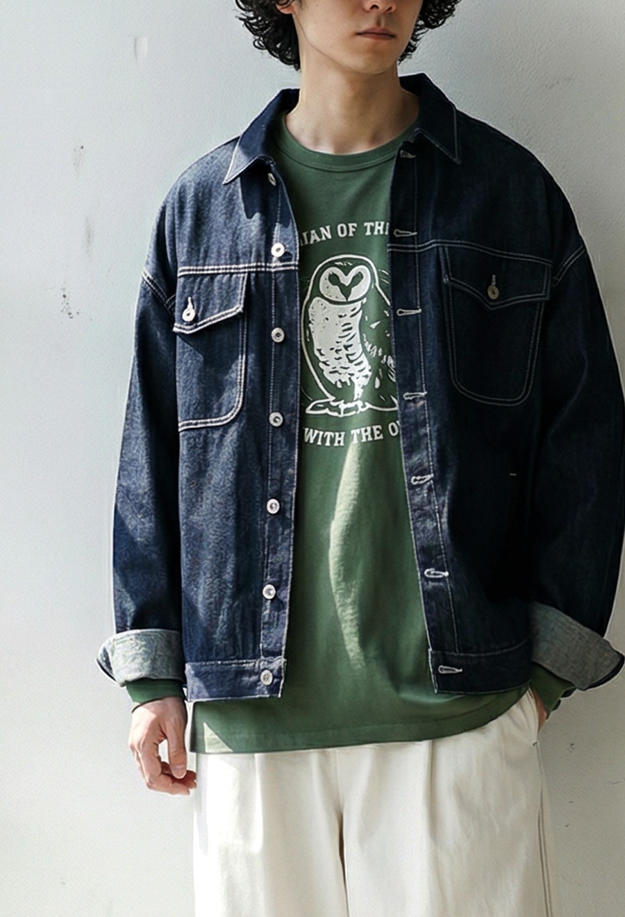 ラフなのに、褒められる。ロンT メンズ 長袖 綿100% アニマル柄