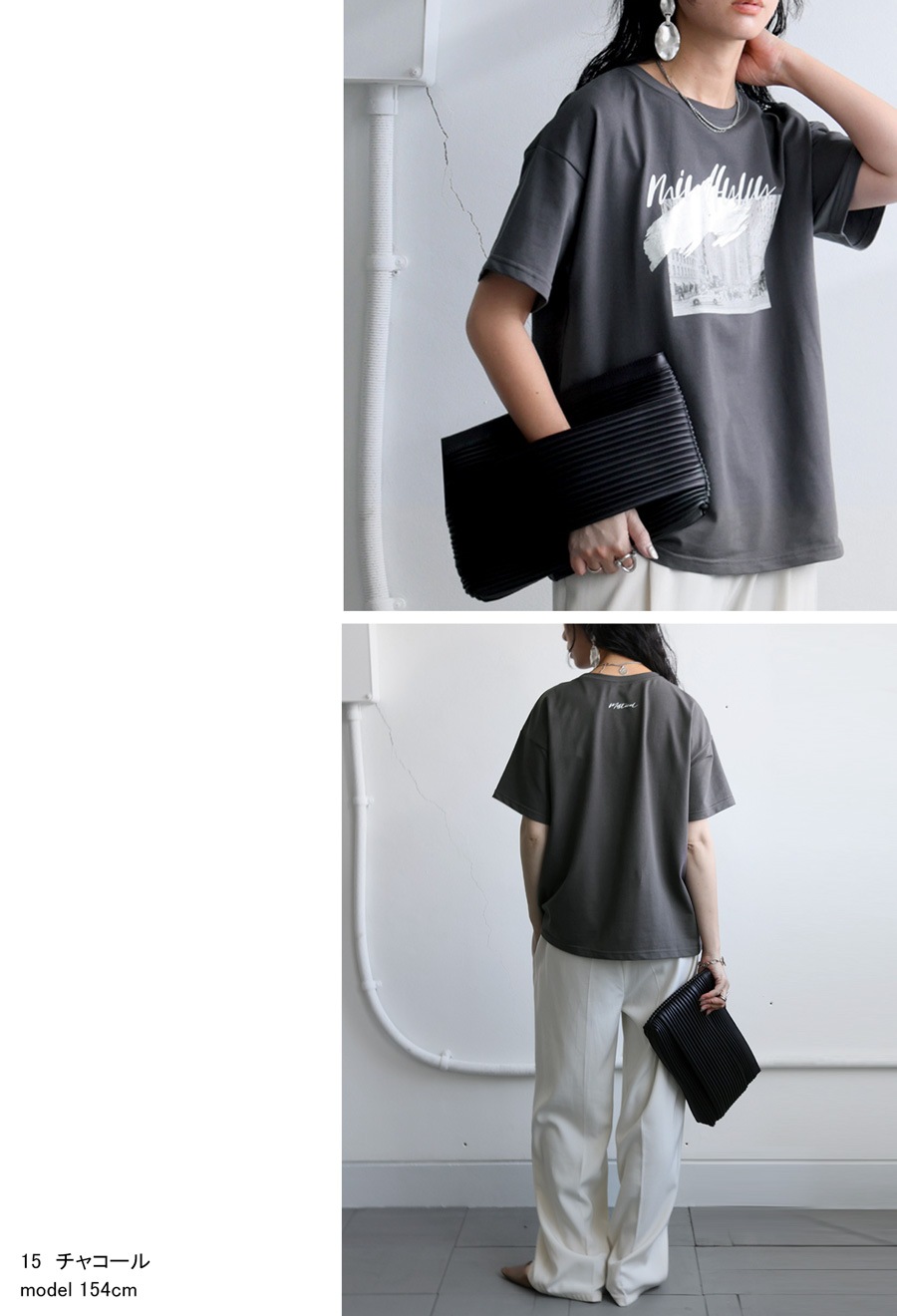 Invel クレンジング製品 シルバー袋 レディース 半袖Tシャツ サイズM プリントロゴTシャツ Tシャツ レディース トップス 半袖 送料無料 ・再