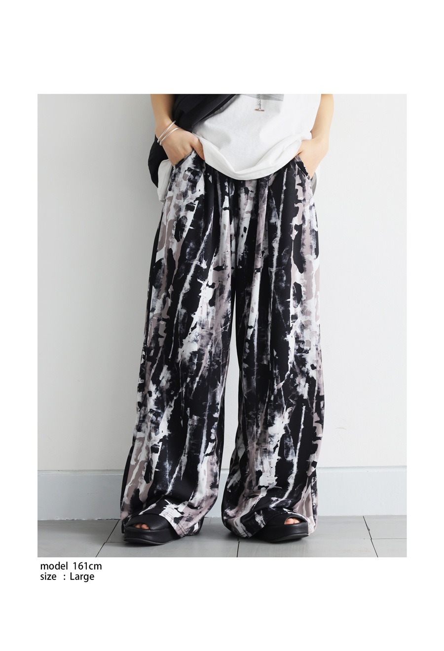 タイダイ柄パンツ パンツ レディース ボトムス ロング 送料無料・再販