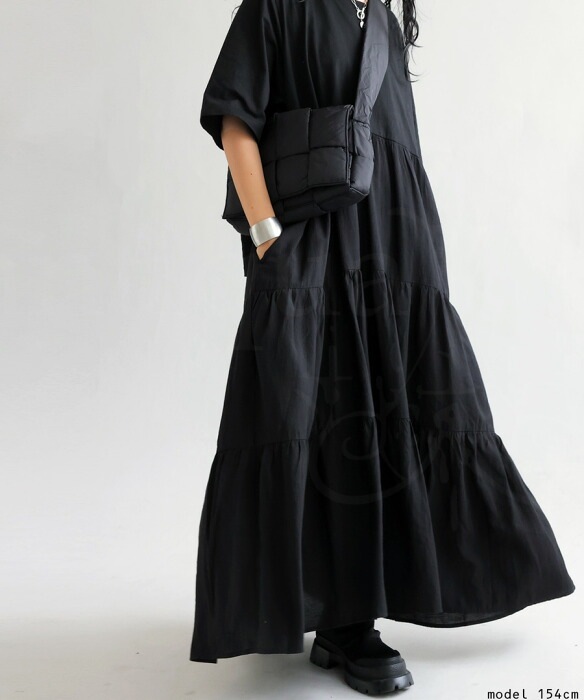 ティアードワンピース ワンピース レディース ロング 送料無料・再販