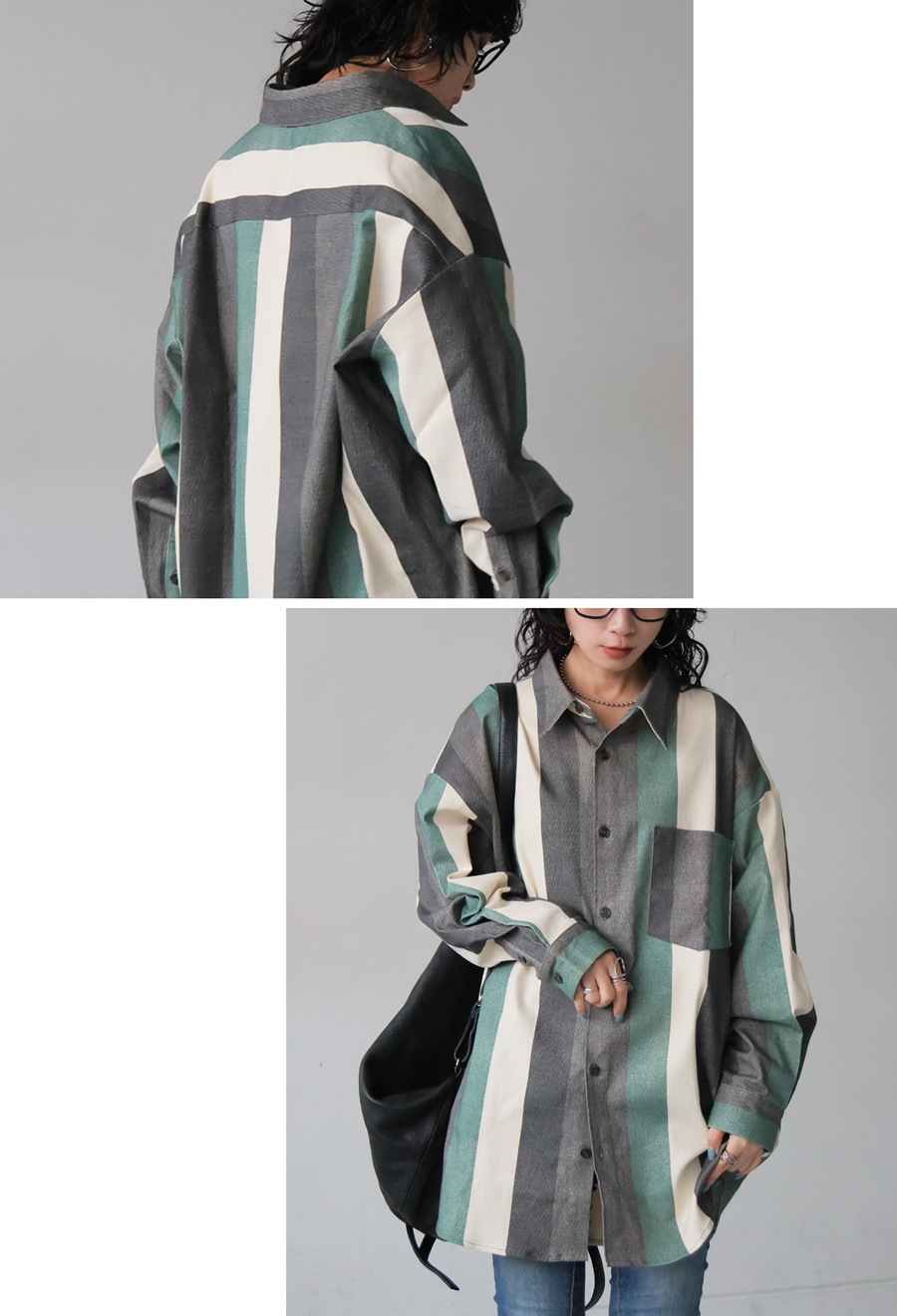 ストライプ柄 シャツ レディース トップス 長袖 送料無料・再入荷