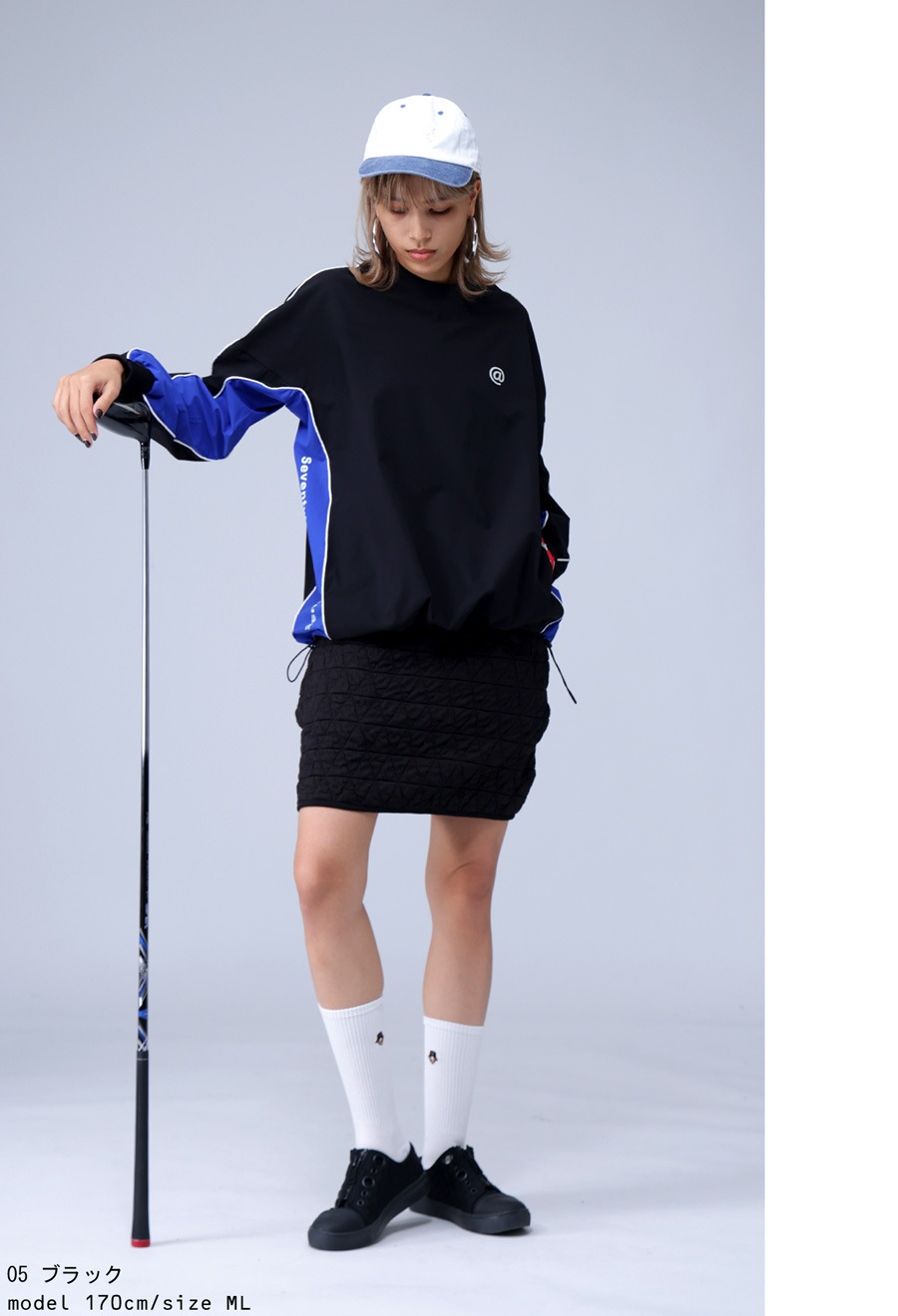 ANTIQUA GOLF×STCH パイピングトップス レディース 送料無料