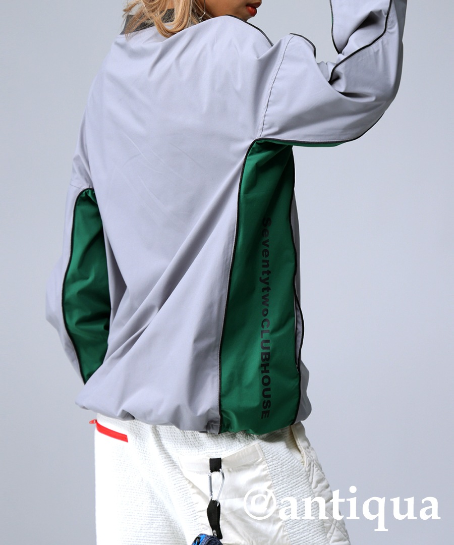 ANTIQUA GOLF×STCH パイピングトップス レディース 送料無料