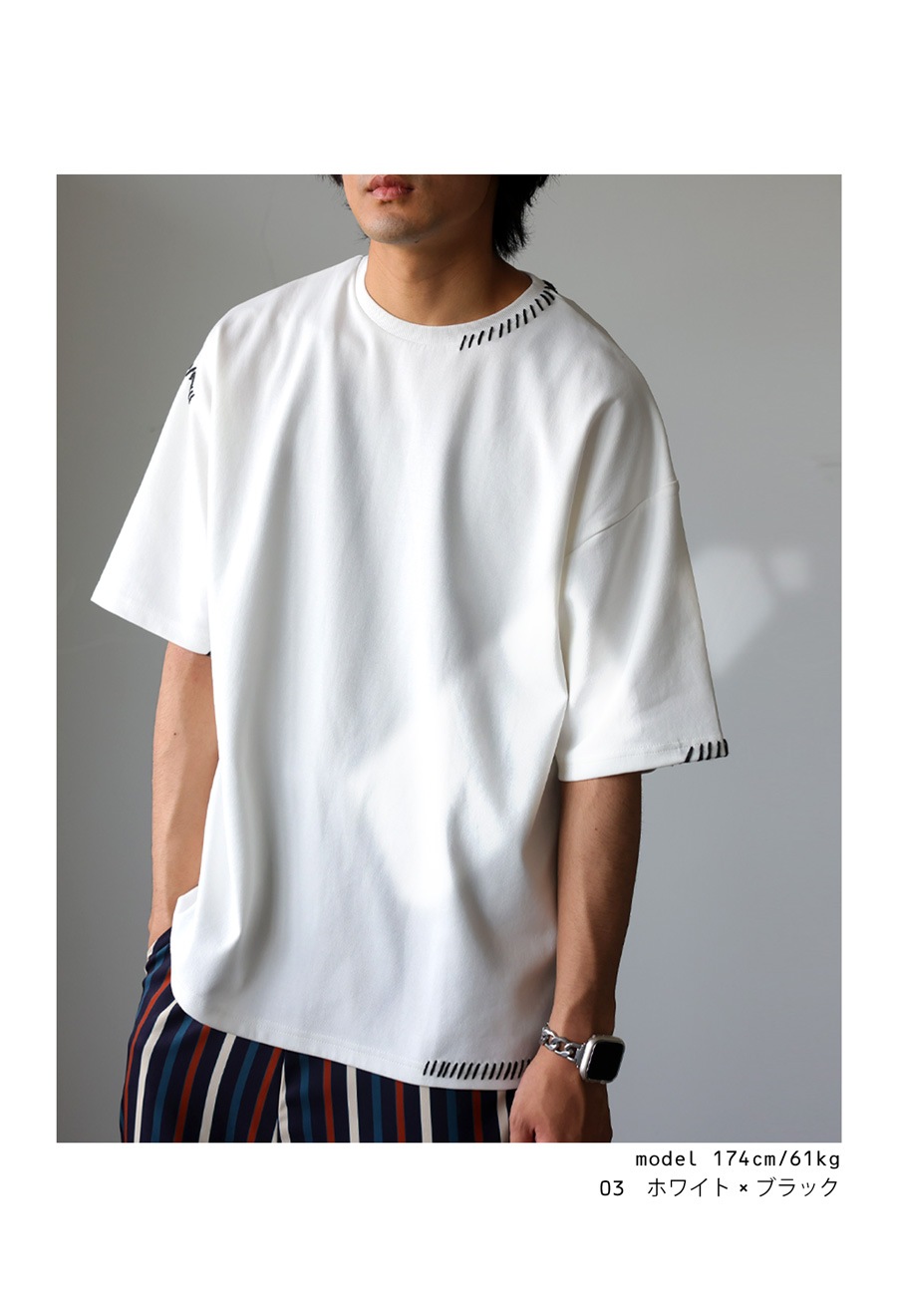 サイズS【未使用】AKM ハンドステッチ長袖T 定価41800円 サイズS【未使用】AKM ハンドステッチ長袖T 定価41800円