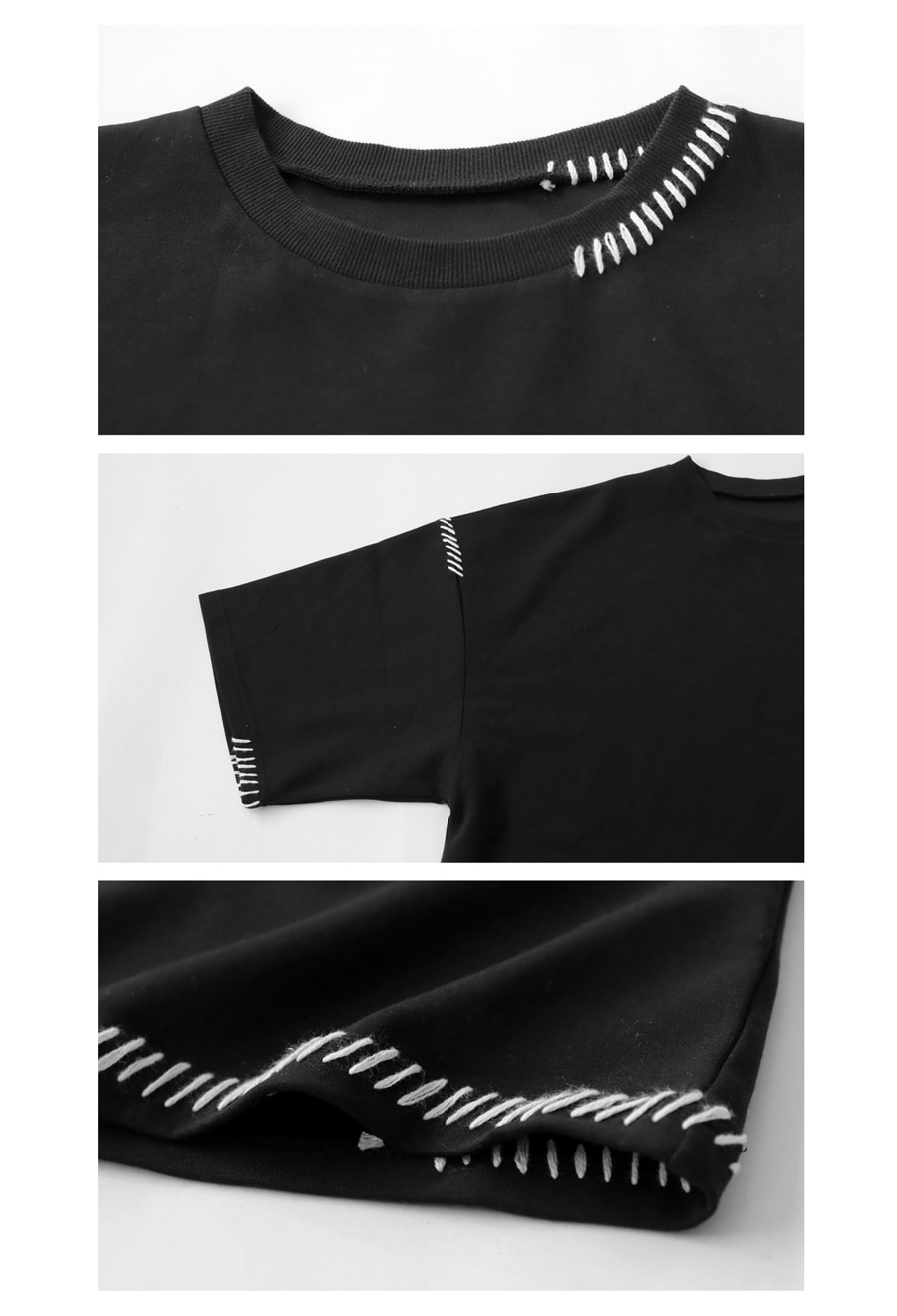 ハンドステッチデザインTシャツ Tシャツ メンズ 送料無料 ・(100