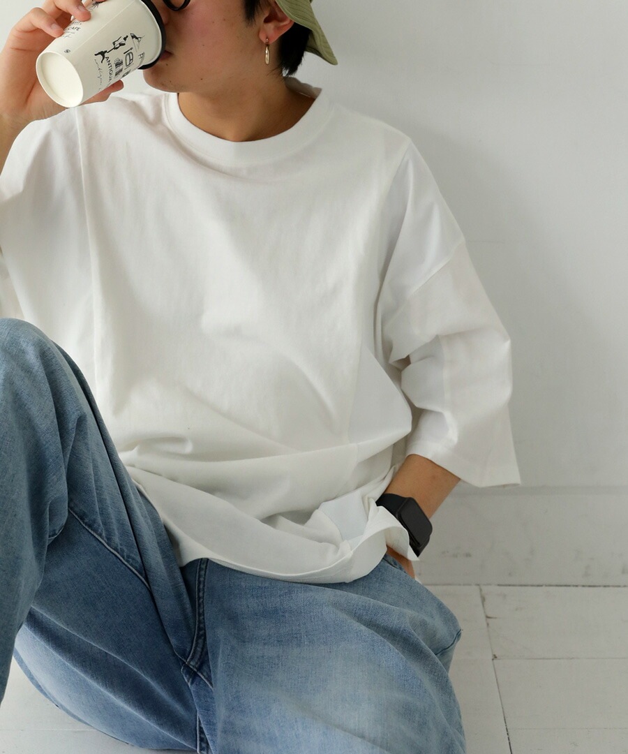 異素材切替Tシャツ Tシャツ メンズ トップス 半袖・再再販。(100