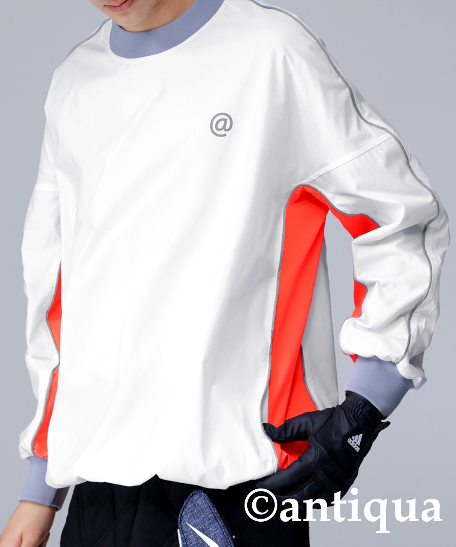 ANTIQUA GOLF×STCH パイピングトップス メンズ 送料無料・再販