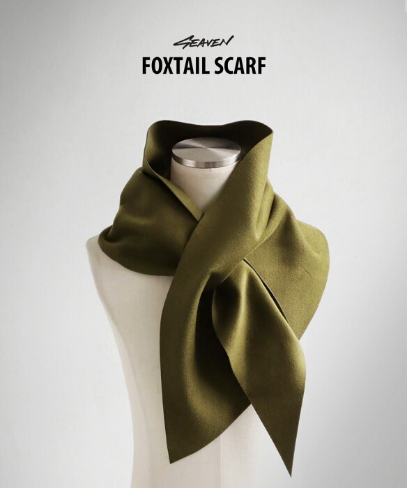 FENNEL　定価55000円　新品未使用！ウール&FOX　取り外し可能◎ SEAVEN」FOXTAIL SCARF フォックステイルスカーフ・再再販。(500