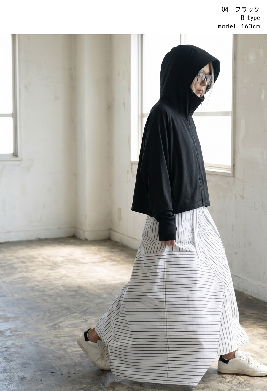 UN3D. HEM GATHER LONG SWEAT 変形パーカー 進化した“ド変態さんパーカー”【期間限定 3990円→2990円】【予約：6月