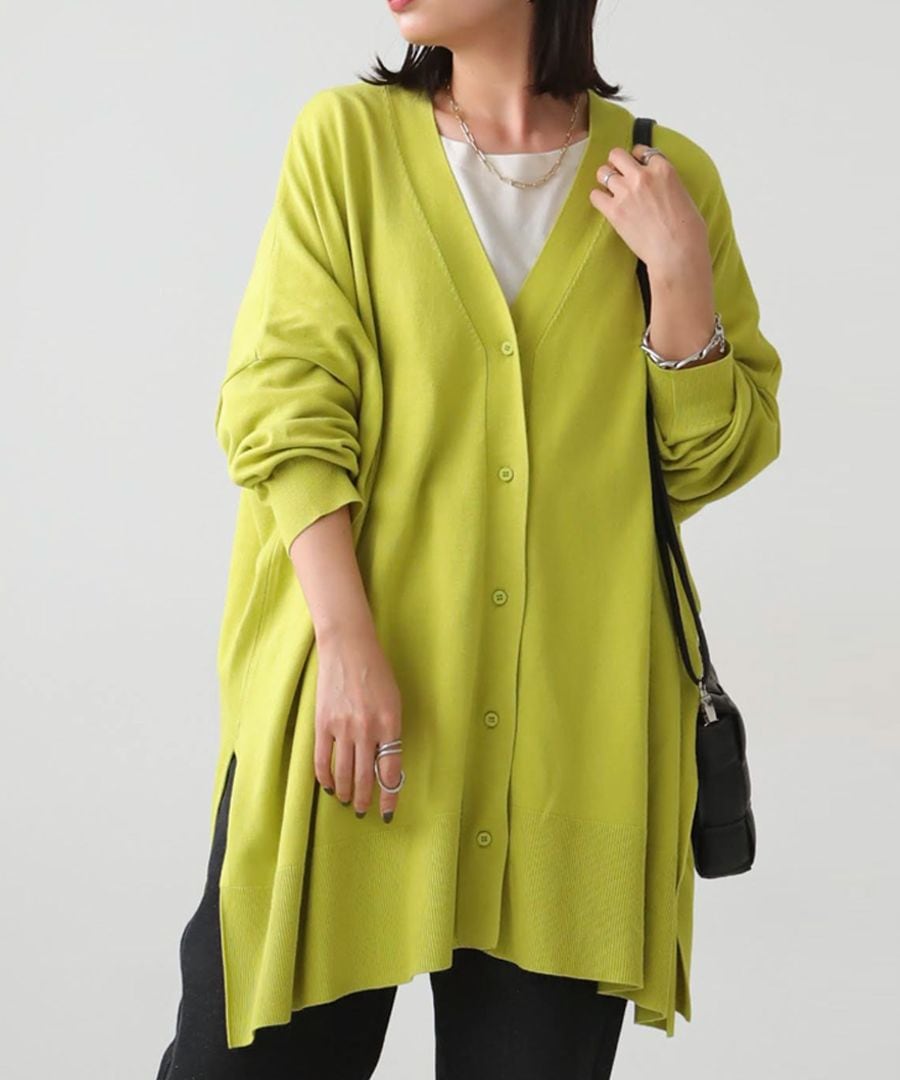 月末値下げ★アンティカ★antiqua ワイドトッパーカーデ★