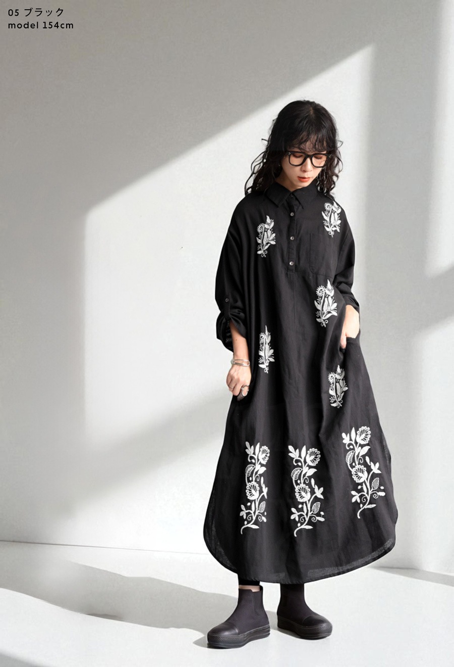 伊太利屋豪華総柄ベロア刺繍シアーシャツワンピース　ブラック　黒　レディース　11 楽天市場】チェック柄シャツワンピース ワンピース レディース