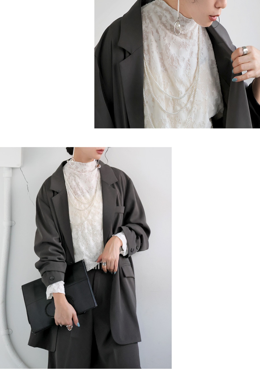 レース調 シアートップス レディース トップス 長袖 送料無料・再入荷