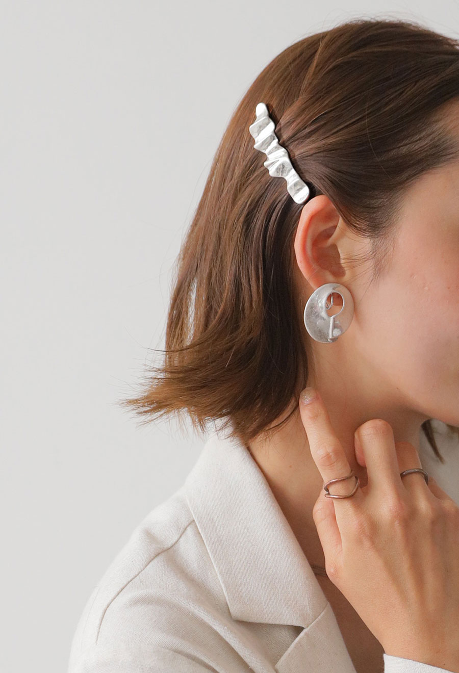 顔まわりが、ぐっと洗練。 ヘアピン レディース ヘアアクセサリー