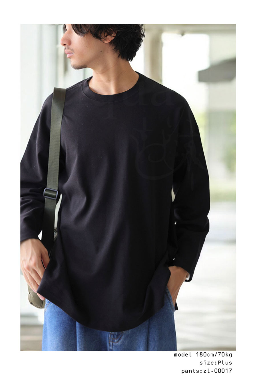 ロングTシャツ 楽天市場】ロンT ロングTシャツ メンズ トップス 長袖 無地 丸首