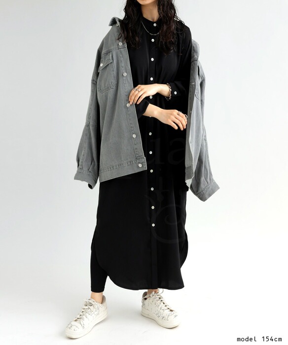 激かわ♡ブラック シャツワンピース 長袖 楽天市場】【洗える】レディース ワンピース シャツワンピース