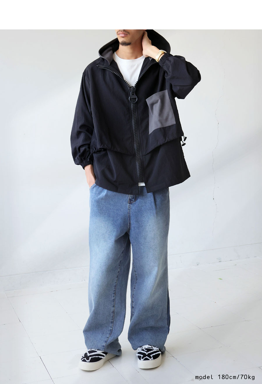二通り  メンズ ジャケット アウター 2wayジャケット メンズ アウター レイヤード風 送料無料・メール便不可