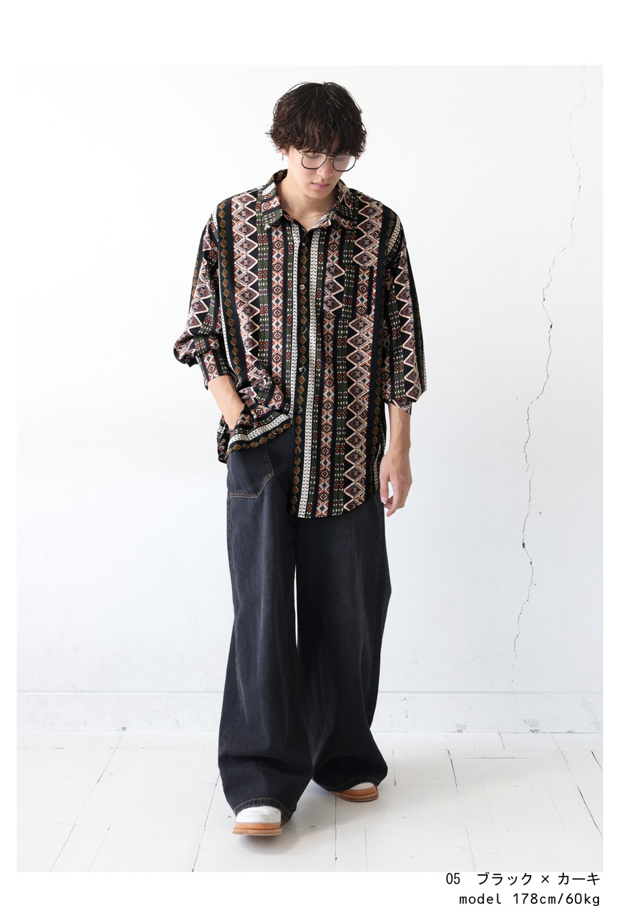 ネイティブ柄シャツ シャツ メンズ 送料無料・(100)メール便可 | MENS