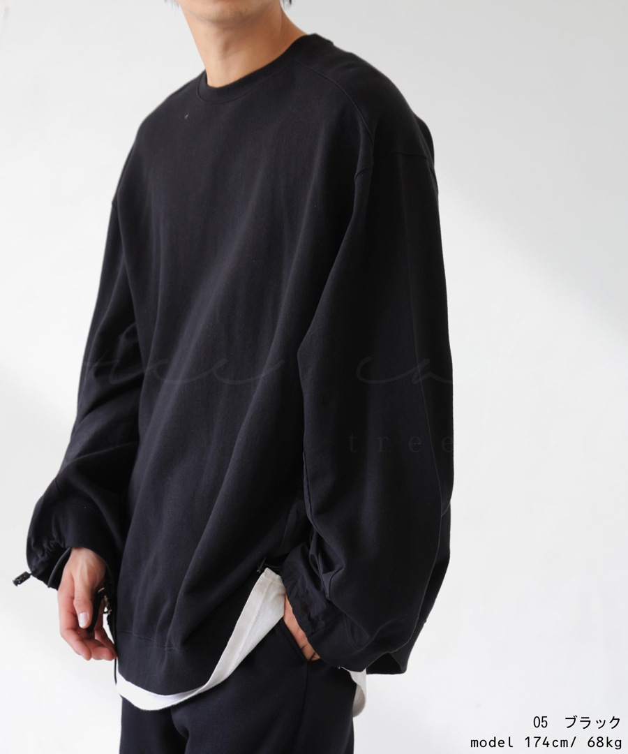 ZAFUL プルオーバー 長袖 Tシャツ【送料込】 プルオーバー トレーナー メンズ トップス 長袖 無地・再販