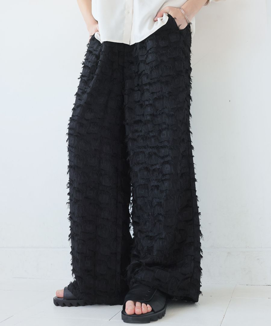 新春BIGバーゲン20％OFF！6日10時迄】フリンジワイドパンツ パンツ