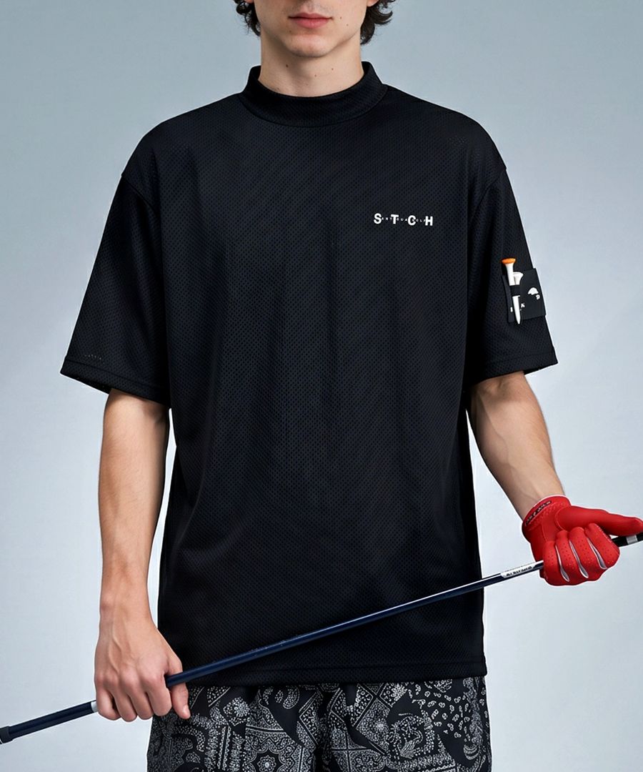 ANTIQUA GOLF×STCH プルオーバー メンズ 送料無料・(50)メール便可