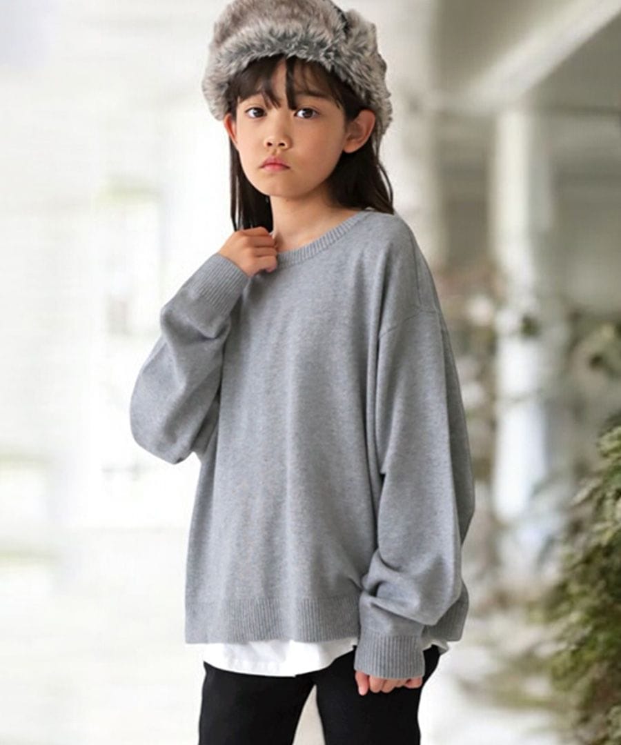 MARNS グレー ニット14y (キッズ.大人 Max Mara（マックスマーラ） MAX MARA MAX&CO KIDS マックス＆コー