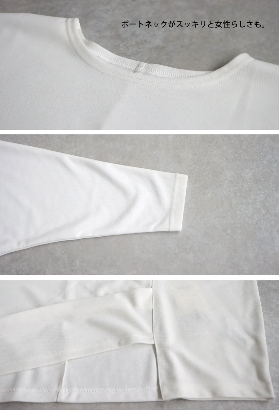 タックデザイントップス ロンT レディース トップス 送料無料・(500