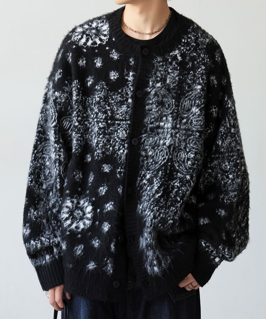 再入荷予定有!ペイズリー柄 カーディガン メンズ トップス 送料無料