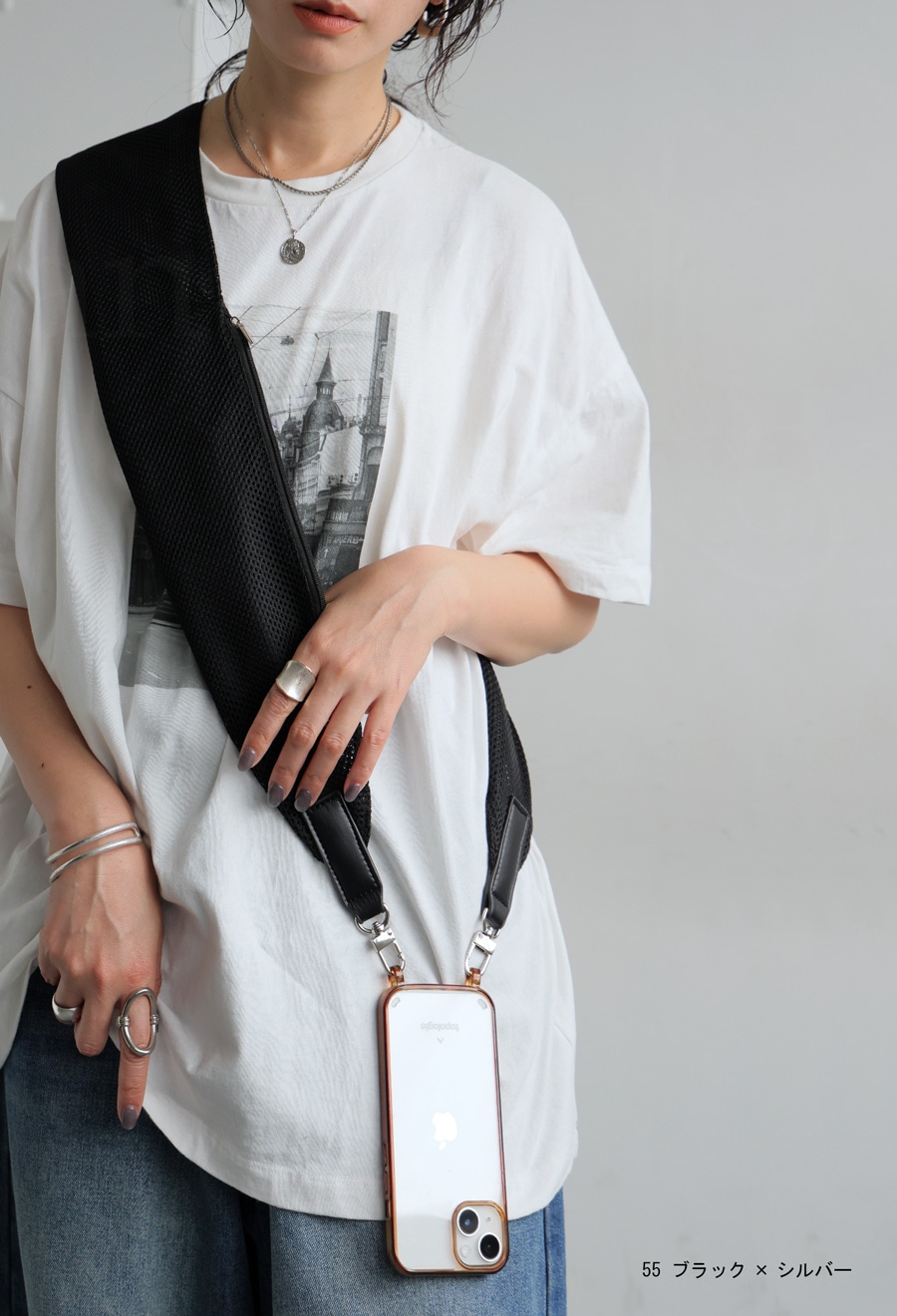 匿名発送】新品未使用‼️メロクロ展限定 スマホショルダー 肩紐スマホ