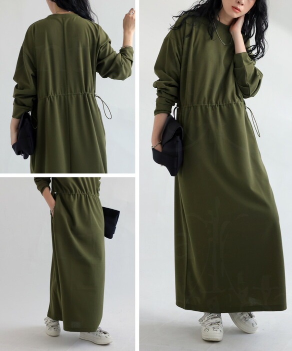 「ANDRESD」 コンビワンピース L カーキ ANDRESD」 コンビワンピース L カーキ ANDRESD」 コンビワンピース L