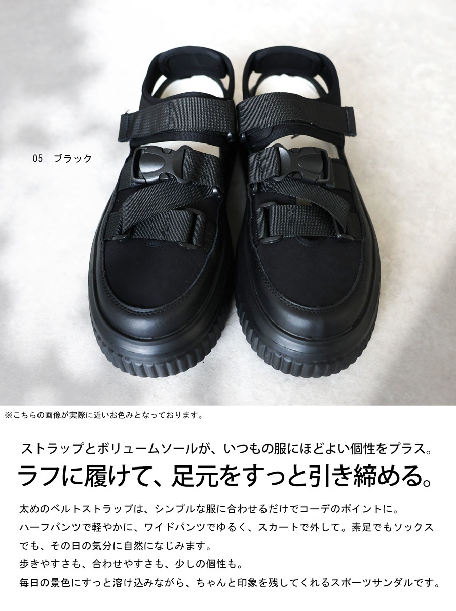 大人のためのスポサン。スポーツサンダル レディース 厚底 サンダル 靴