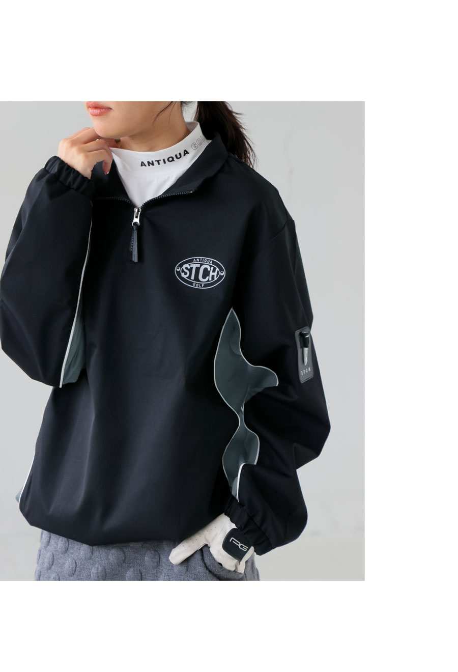 ウェア 303 ANTIQUA GOLF 多機能 トップス レディース 長袖・(80)メール便可