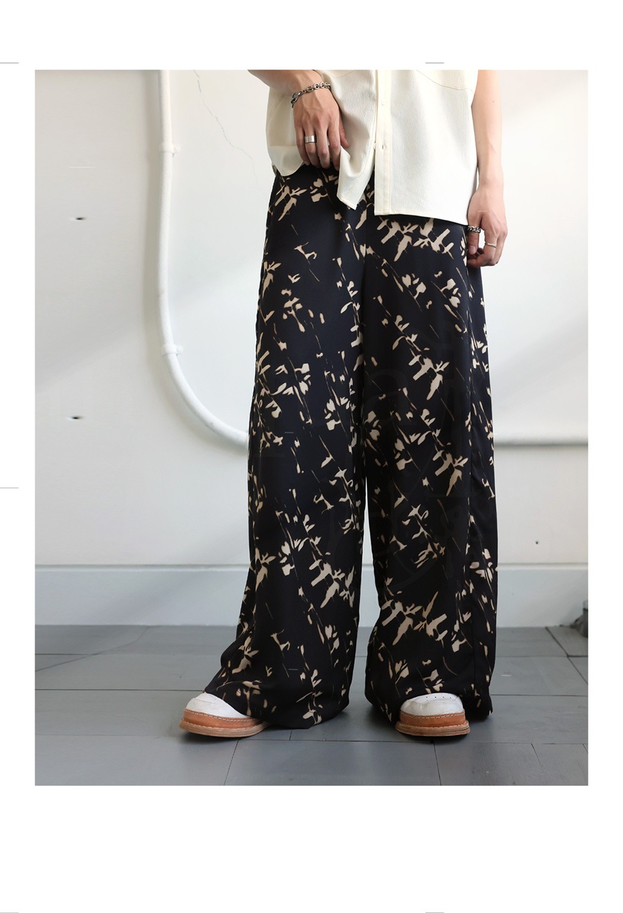 シアーワイドパンツ パンツ メンズ ボトムス ロング 送料無料・再入荷