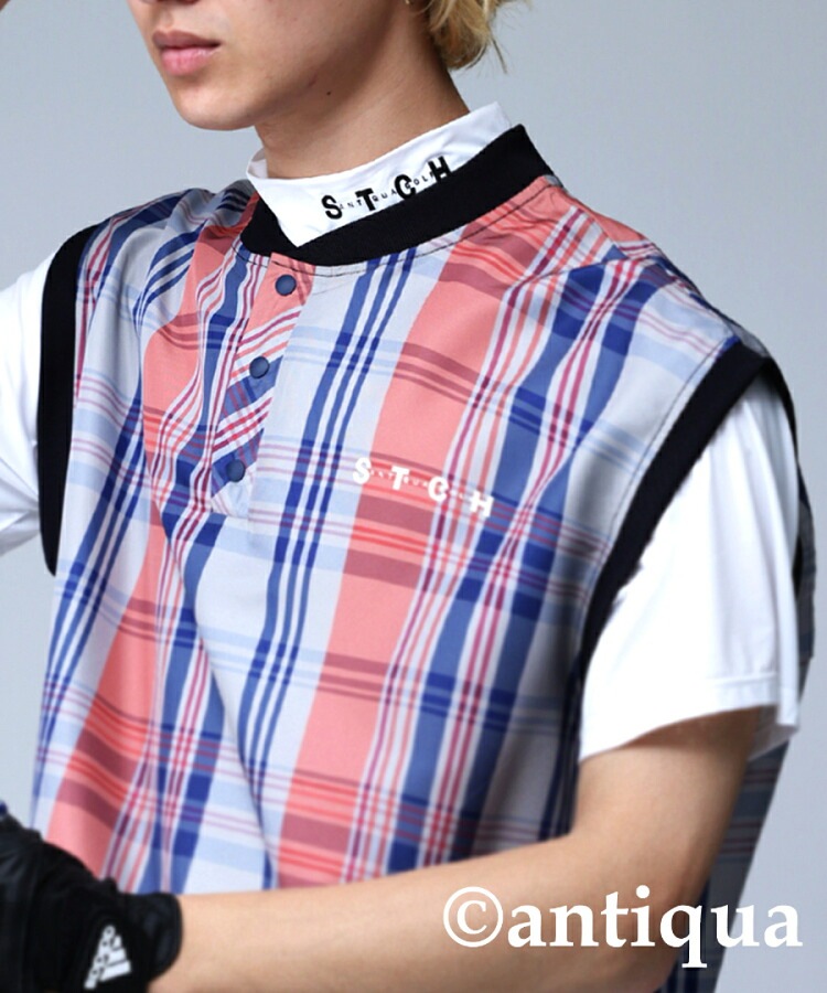 インナー　ゴルフ ANTIQUA GOLF×STCH マスク付き インナーシャツ レディース 送料