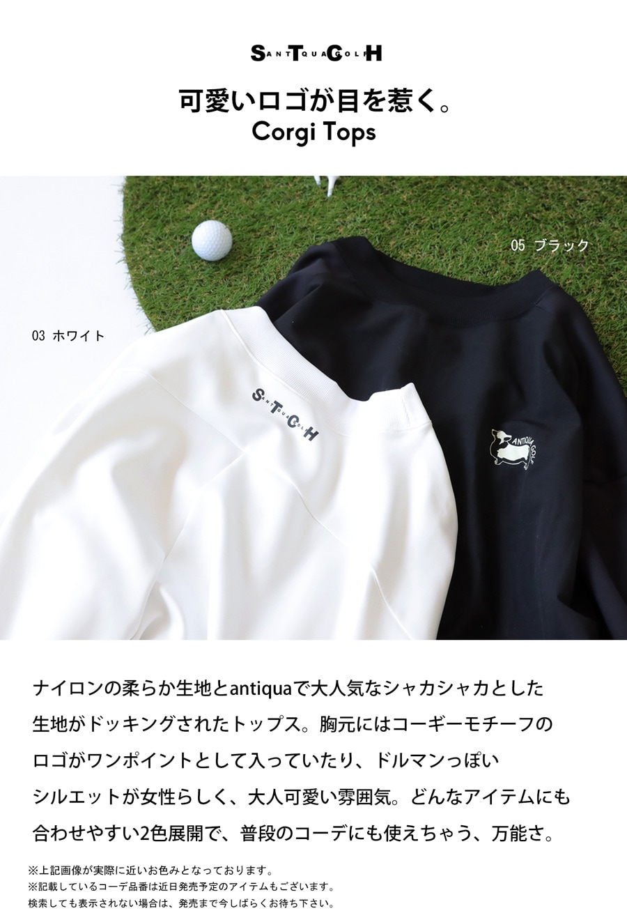 antiqua tシャツ 「STCH」オーバーサイズロゴ入りトップス