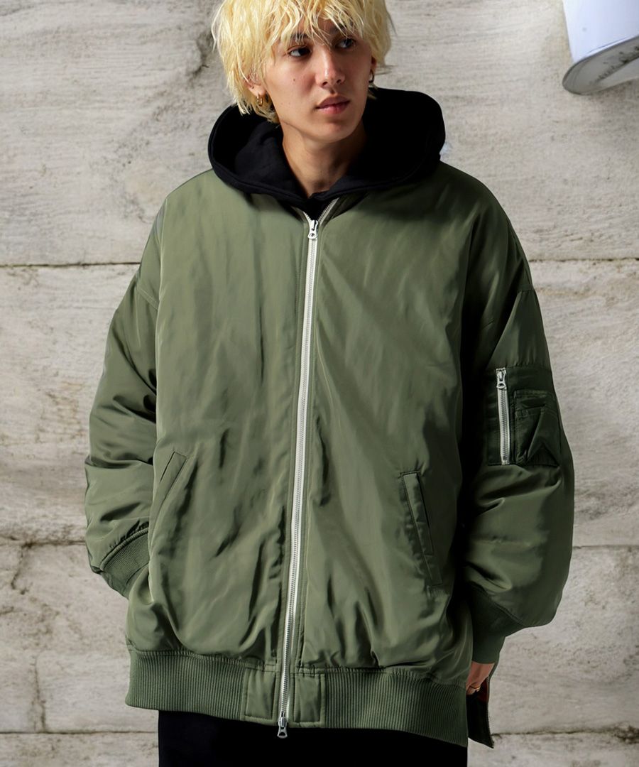 ジャケット・アウター grancy_ma-1_M ダウンのような暖かさ MA-1 アウター メンズ 送料無料・再販。メール便