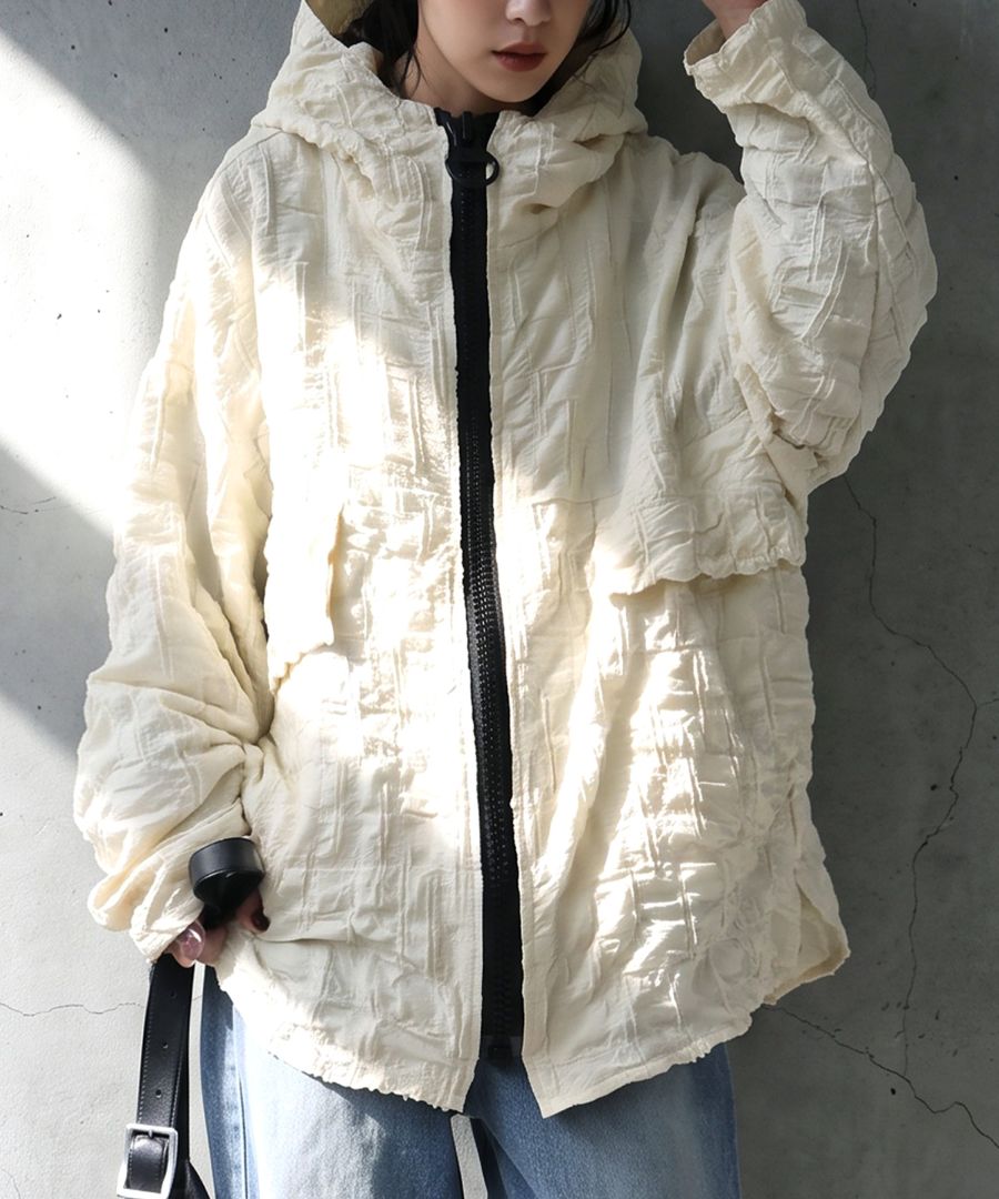 防寒着まで、モードでいい。フードジャケット レディース 長袖