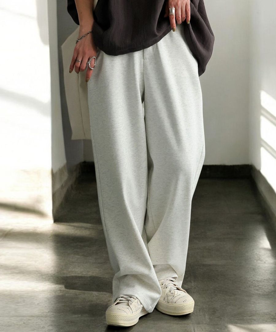 ポンチ タックテーパーパンツS WWO きれいめポンチのタックテーパードパンツ(レディース