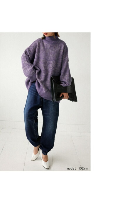 ジャガード編みニット ニット レディース トップス 送料無料・メール便