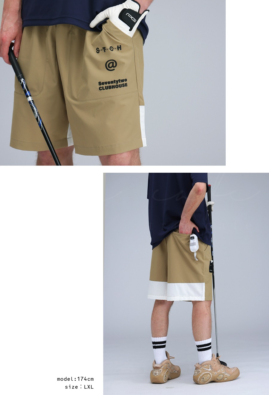 廃盤ハーフパンツ ANTIQUA GOLF×STCH ハーフパンツ メンズ 送料無料・再再販。(100