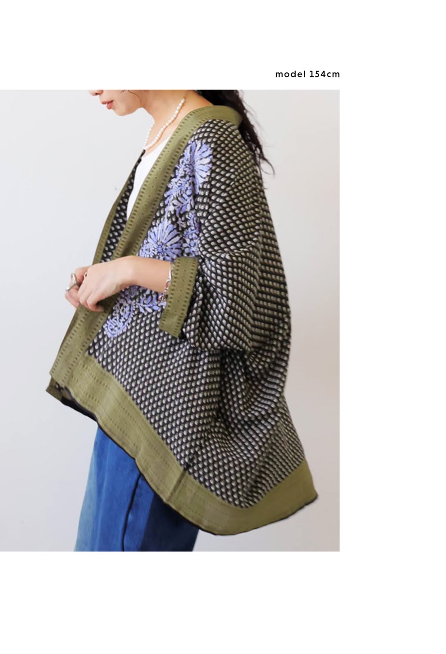 タグ付 ロイヤルアルパカ 刺繍 カーディガン ネイビー 花柄 スカラップ フレア タグ付 ロイヤルアルパカ 刺繍 カーディガン ネイビー 花柄