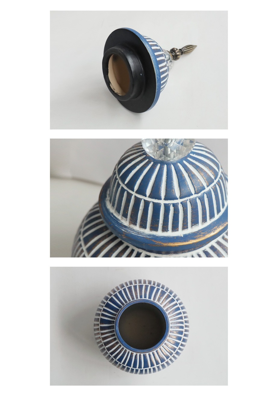 壺型 キャニスター 陶器 インテリア雑貨 置物 保存容器 壺・メール便