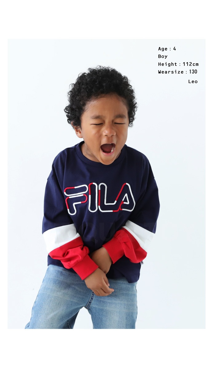 ロンT トップス FILA フィラ キッズ 子供服 ジュニア・(100