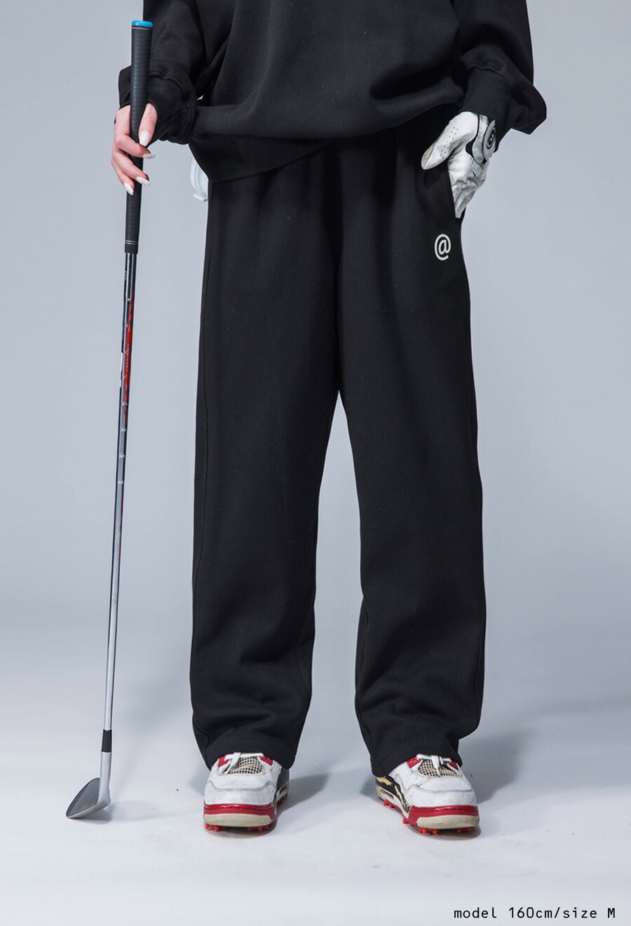 夏ブラック ストレートパンツ レディース ゴルフ ANTIQUA GOLF×STCH ストレートパンツ レディース 送料無料・再