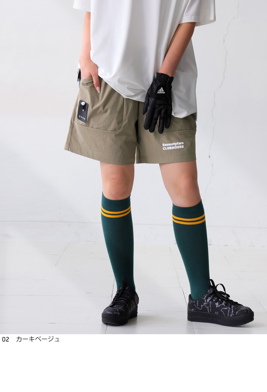 今期 新品未使用 2点set ANTIQUA GOLF×STCH ハーフパンツ メンズ 送料無料・(500)メール