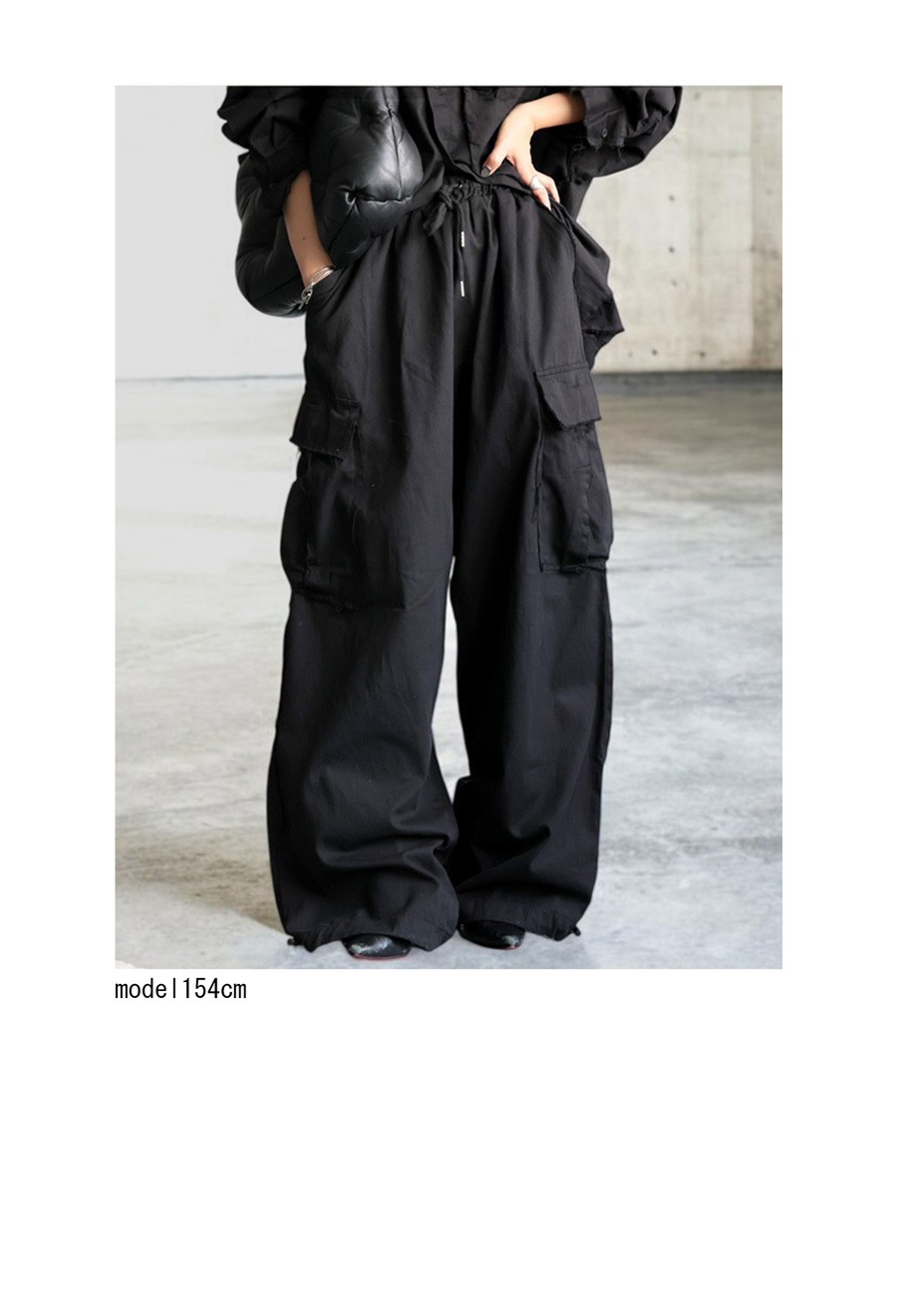 裏毛カーゴパンツ レディース ボトムス ワイド 綿 送料無料・再入荷