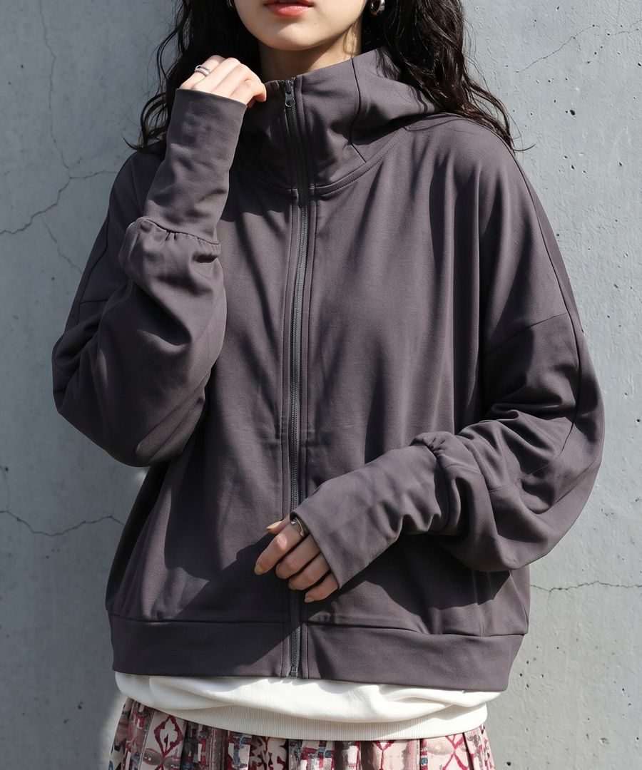 変態さん パーカー 接触冷感 レディース UVカット フード付き 接触冷感